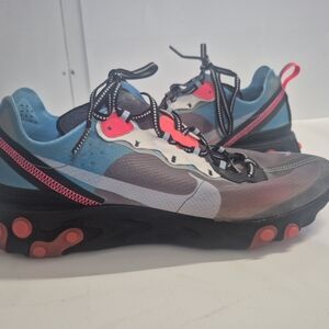 Nike React Element 87 Men's 11 2018 Black and Cool Grey-blue Chill AQ1090-006